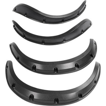 Wutist Golf Cart 4PCS Fender Flare Compatible with Icon Advanced EV and Evolution Forester 4 or 6 Passenger Seat Golf Cart Black ABS