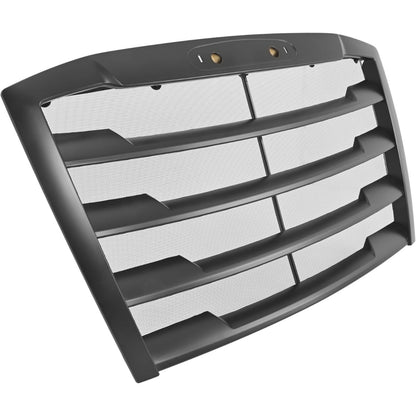 Front Grille Compatible with 2018-2024 Freightliner Cascadia Grill w/Bug Screen Matte Black