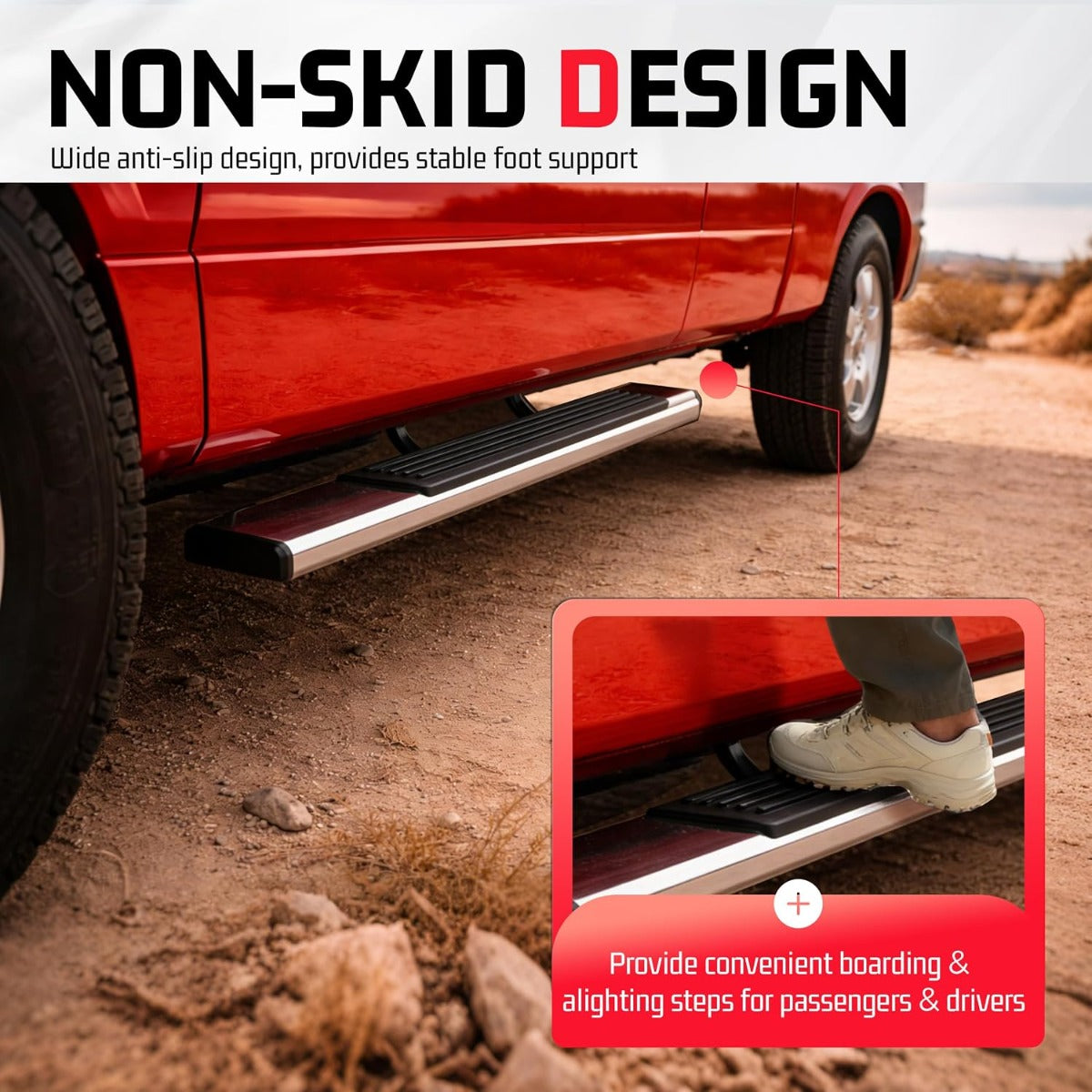 ALMULOO Steps Running Board Compatible with 2004-2014 F-150 Regular Cab