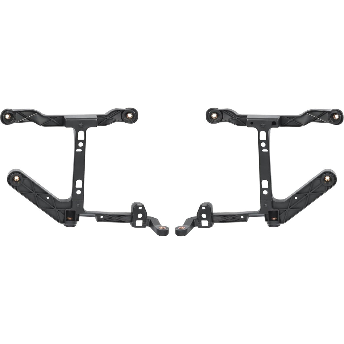 Front Bumper Bracket Compatible with 2013-2018 Dodge Ram 1500 and 2019-2024 Dodge Ram 1500 Classic LH & RH Replacement for CH1061108 68232454AA Plastic(PA6) Black