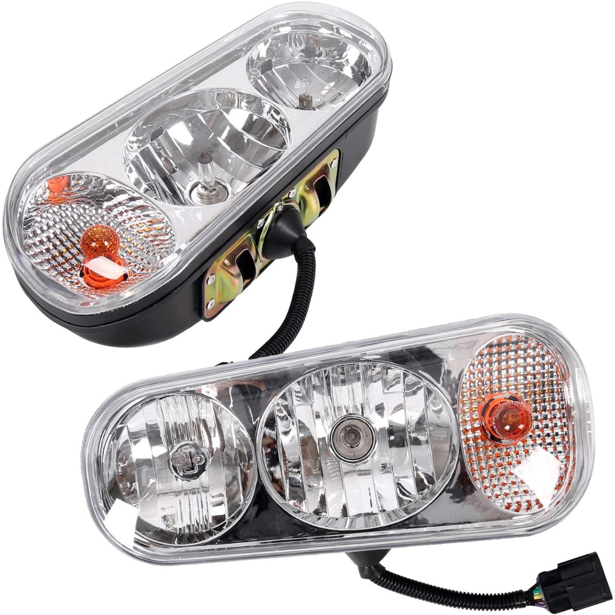 Universal Halogen Snow Plow Lights Kit Compatible with Boss Western Meyer Blizzard Curtis Snowdog Replacement for 1311100 Snow Plow Lights Accessories LYPL-067