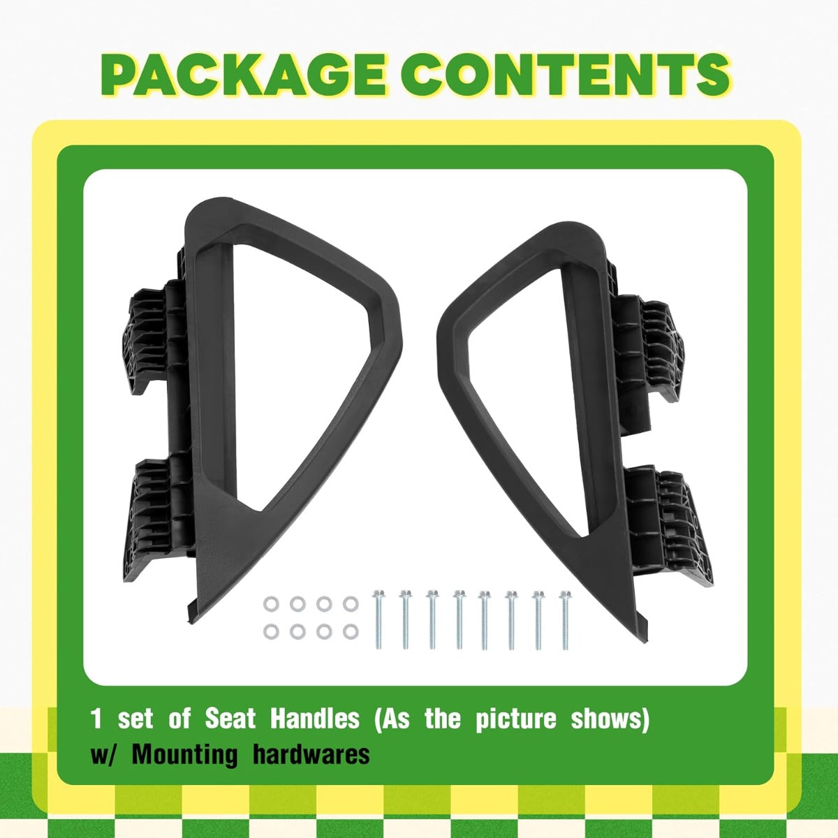 WUTIST Golf Cart Seat Handle Compatible with 2000-Up Club Car DS Models Black Textured.OEM 103246701 101987602 103246801 101985502