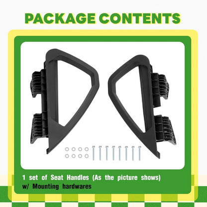 WUTIST Golf Cart Seat Handle Compatible with 2000-Up Club Car DS Models Black Textured.OEM 103246701 101987602 103246801 101985502
