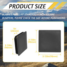 4" RV Bumper Plug End Cap Compatible with RV Camper Trailers for 4” Bumpers Plastic Bumper End Caps Covers 2Pcs