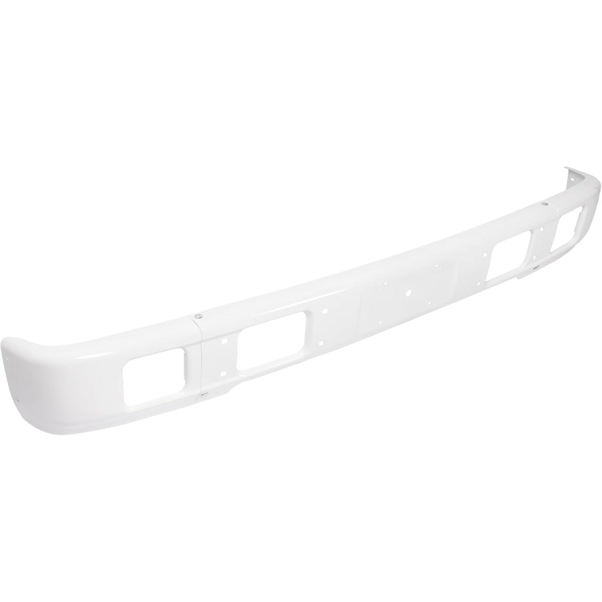 ALMULOO Front Bumper Compatible with 1992¨C2003 Isuzu NPR/NQR/NRR Trucks Heavy Duty Steel White