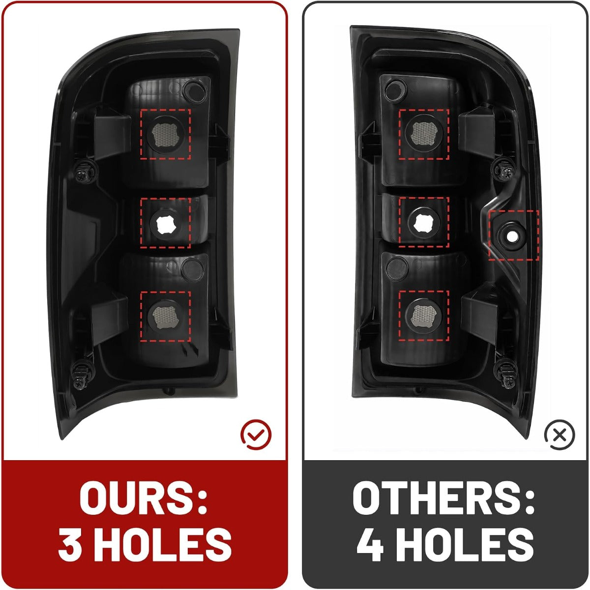 ALMULOO Tail Lights Compatible with 2014-2018 Silverado 1500 2500HD 3500 HD