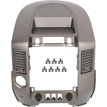 Center Dash Audio A/C Instrument Panel Bezel Cover Lid Compatible with Nissan 2004-2006 Titan XE SE Armada SE Replacement for 682578S800 Dashboard Finisher Bezel - Gray WITHOUT Center Speaker