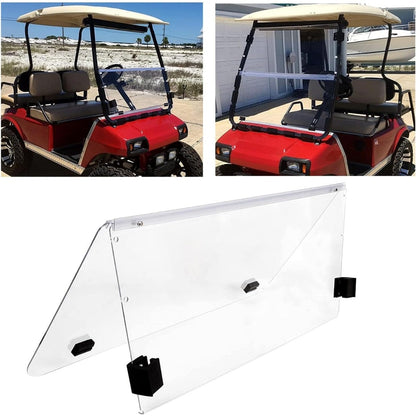 Clear Windshield Compatible with 2000.5 - UP Golf Cart Club Car DS Fold Down B23-62-C