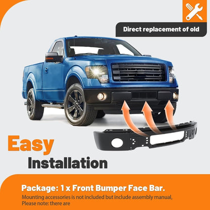 KUAFU Bumper Face Bar Compatible with 2009-2014 F150