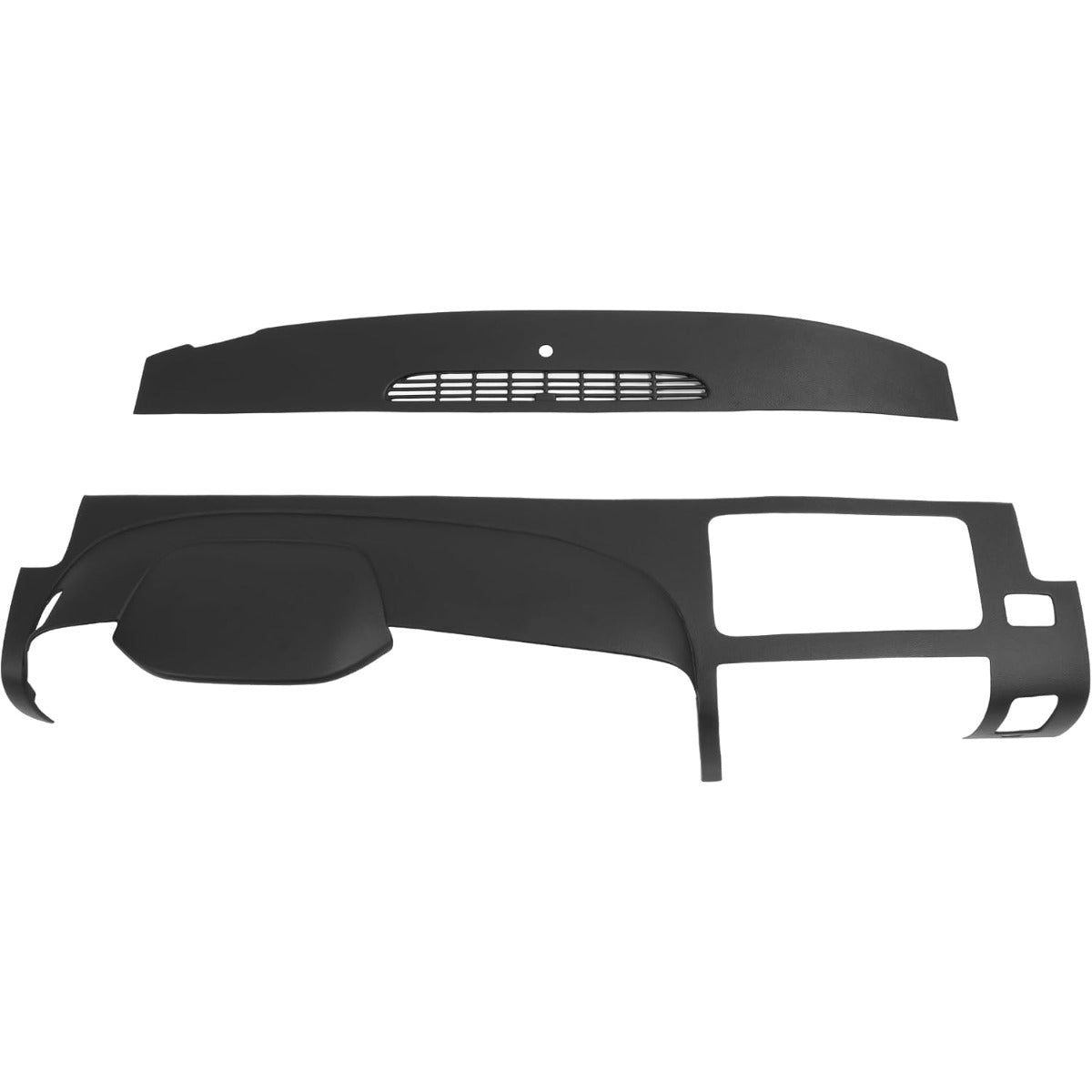 Dashboard Cover Compatible with 2007-2013 Chevrolet Silverado GMC Sierra Does Not Fit LTZ/Denali/SLT Models Fits Dual Glovebox Style Dashes Only Plastic(ABS) Painted+Textured Matte Black