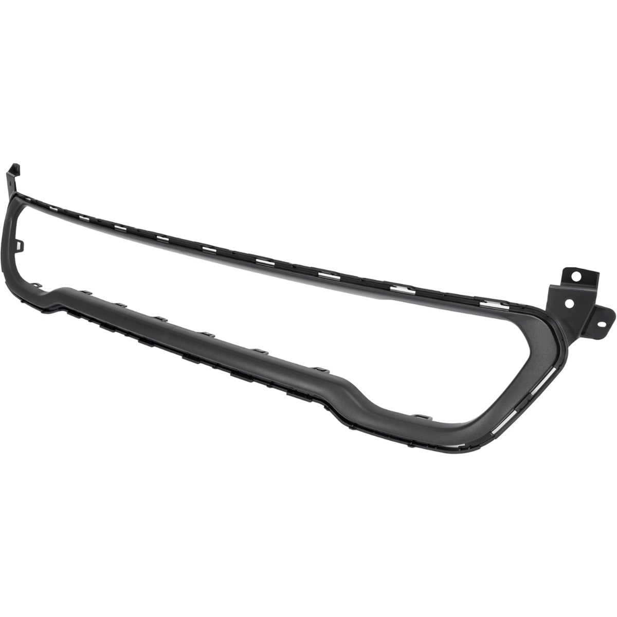 Front Bumper Trim+Lower Grille Compatible with 2014-2018 Jeep Cherokee CH1044112, 68210024AC, 68203216AA, CH1036126 Bumper Cover Molding Trim Grill Plastic(ABS) Black