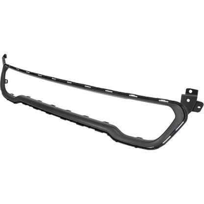 Front Bumper Trim+Lower Grille Compatible with 2014-2018 Jeep Cherokee CH1044112, 68210024AC, 68203216AA, CH1036126 Bumper Cover Molding Trim Grill Plastic(ABS) Black
