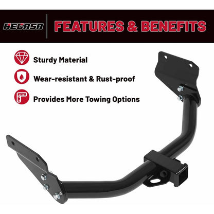 Class 3 Trailer Hitch Compatible with 2011-2023 Dodge Durango 2012-2021 Jeep Grand Cherokee 2022 Jeep Grand Cherokee WK All Trailer Tow Hitch 2 Inch Receiver, NN2173
