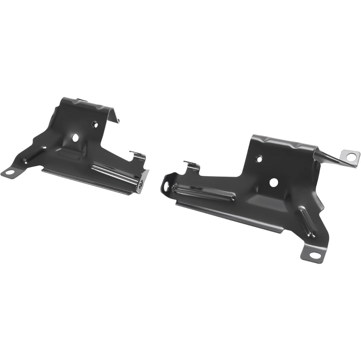 KUAFU Front Outer Bumper Bracket Compatible with 2007-2013 GMC Sierra 1500/2500 HD/3500 HD Replace for 15901539 GM1067182 15901538 GM1066182 Bumper Support Driver&Passenger Side