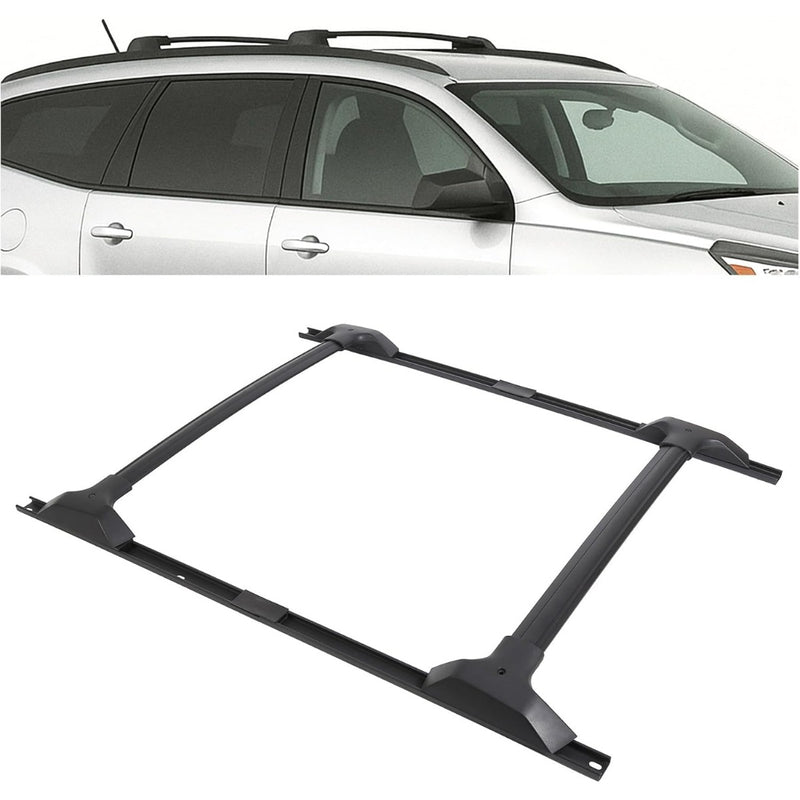 Roof Rack Cross Bars & Side Rail Compatible with 2009-2017 Chevy Chevrolet Traverse LS/LT/LTZ Replacement for 19244268 Cargo Racks Rooftop Luggage Carrier 165 Lbs LYA-093-SD