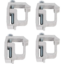 Truck Cap Mounting Clamps Compatible with Chevrolet Chevy Ford Dodge Ram Sierra Dakota Ram 1500 2500 3500 F150 F250 for Mounting Caps Camper Shell Topper Canopy Heavy Duty Aluminum (4Pcs-Silver) LYOM-055-1