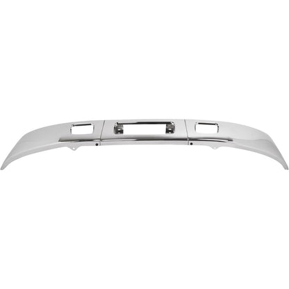 ALMULOO Front Bumper Face Bar+Bracket Compatible with 2008-2014 Ford E-150/E-250 & 2008-2019 Ford E-350/E-450 Super Duty Replace 8C2Z17757B/8C2Z17B884A/8C2Z17B883A/FO1002410/FO1066176/FO1067176