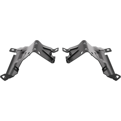 KUAFU Front Outer Bumper Bracket Compatible with 2007-2013 GMC Sierra 1500/2500 HD/3500 HD Replace for 15901539 GM1067182 15901538 GM1066182 Bumper Support Driver&Passenger Side