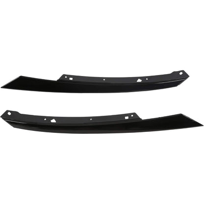 Front Bumper Mesh Grille Compatible with 2019-2021 Honda Civic Type R Style Replacement for 71125-TEY-Y01, 71121-TBA-A51, HO1200241 Glossy Black Hood Mesh Grill w/ 2Pcs Eyebrows ABS Plastic