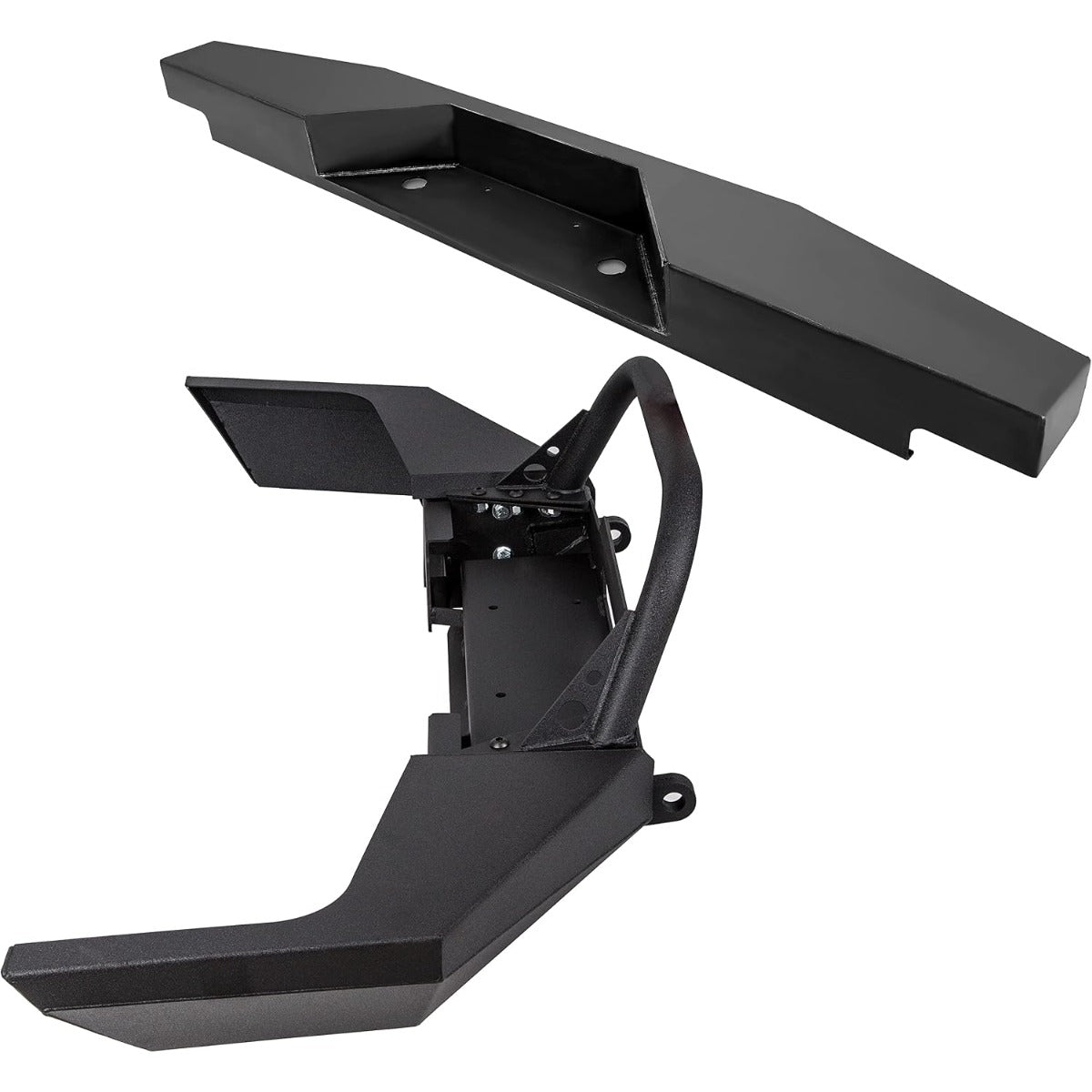 Kojem Front & Rear Bumper Compatible with 1998-2011 Ford Ranger w/Winch Plate D-Rings Powder Coated Steel