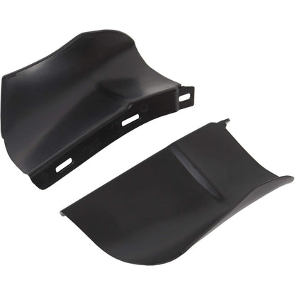 ECOTRIC Rear Bumper Quarter Panel Fillers Kit Compatible with 1986-1990 Chevy Caprice/Impala ABS plastic Black