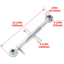 3-Point Hitch Top Link Fit Category 1 Tractors Three-Point Hitch Part 15 Inches Body Adjustable Galvanized