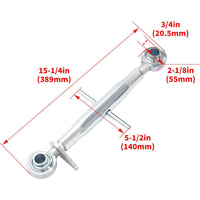Load image into Gallery viewer, KUAFU 3-Point Hitch Top Link Fit Category 1 Tractors Three-Point Hitch Part 15&quot; Body Adjustable Galvanized
