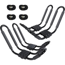 Kayak Roof Rack J-Bar Rack HD Universal Kayak Carrier Holder Canoe Boat Surf Ski Board Roof Top Mounted on Crossbar for Car SUV Truck Set of 4 LYA-011-P