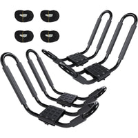 Load image into Gallery viewer, Kayak Roof Rack J-Bar Rack HD Universal Kayak Carrier Holder Canoe Boat Surf Ski Board Roof Top Mounted on Crossbar for Car SUV Truck Set of 4 LYA-011-P
