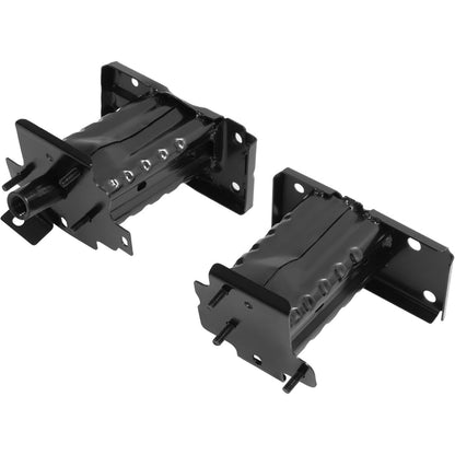 ALMULOO Pair Front Bumper Brackets Compatible with 2014-2019 Nissan Rogue Steel Electrophoresis Primed Black Bumper Reinforcement Mounting for NI1067146 NI1066146 Driver&Passenger Side