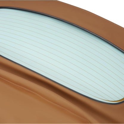 Convertible Soft Top for 2004-2009 Toyota Solara Roof Top with Clear Glass Windows Brown Sailcloth Vinyl Soft Roof Replacement
