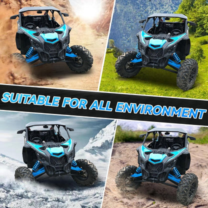ECOTRIC Extended Fender Flares Compatible with 2017-2025 Can Am Maverick X3 Max/RR/Turbo/ 1000 Max Front & Rear Mud Flaps Mud Guard Replacement for 715002973 (6PCs)