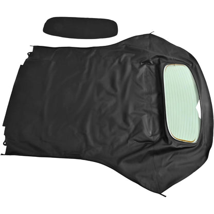 Convertible Soft Top for 2004-2009 Toyota Solara Black Color with Clear Glass Windows Sailcloth Vinyl Soft Roof Replacement