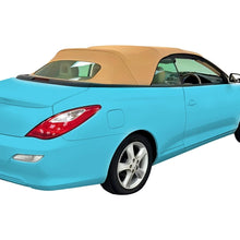 Convertible Soft Top for 2004-2009 Toyota Solara Roof Top with Clear Glass Windows Brown Sailcloth Vinyl Soft Roof Replacement