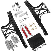 ECOTRIC Hard Saddlebag Hardware Latch Kit Compatible with 2014-2024 Harley Touring Road King Street Glide Electra Glide Ultra-Classic FLT FLHT Chrome Latch Covers Lever Reflectors Locks Lids