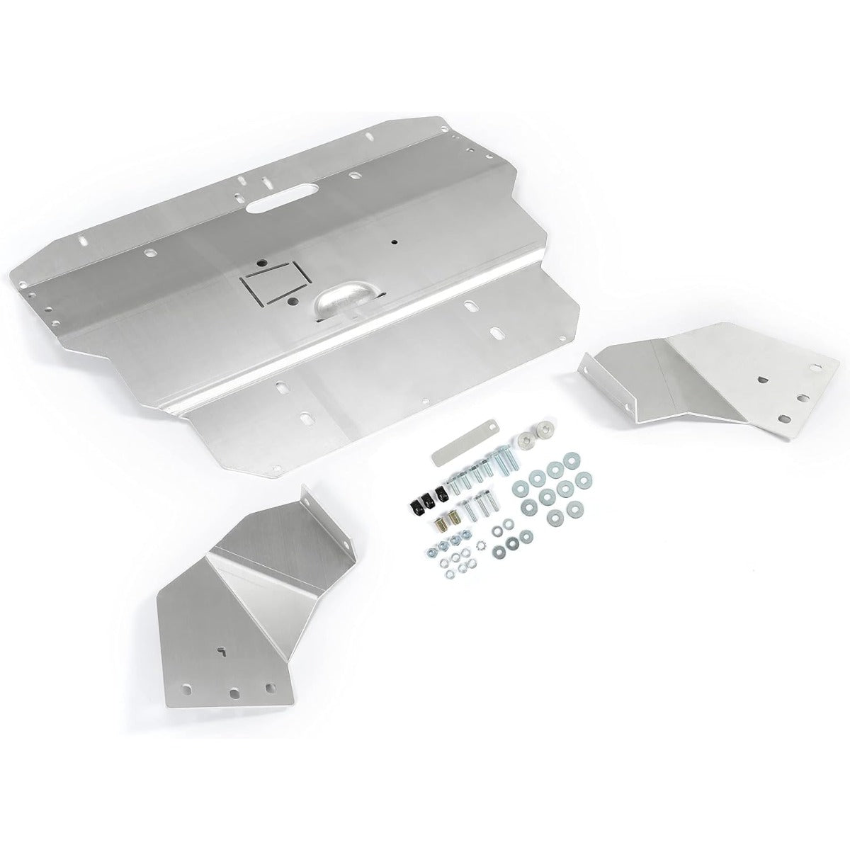 Skid Plate Silver Compatible with 1996-2008 Audi A4 S4 B5 B6 B7 Aluminum