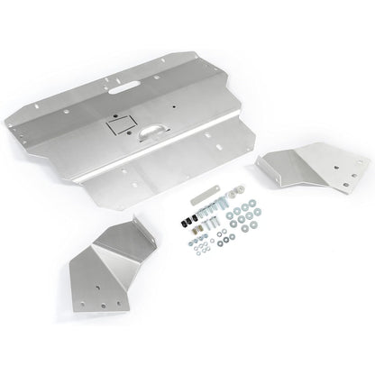 Skid Plate Silver Compatible with 1996-2008 Audi A4 S4 B5 B6 B7 Aluminum