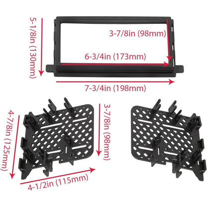 Radio Stereo Double Din Installation Dash Kit w/Wire Harness Compatible with 2004-2016 Ford F150 F250 F350 F450 F550 2006-2009 Mercury Milan 2006-2008 Lincoln Mark LT