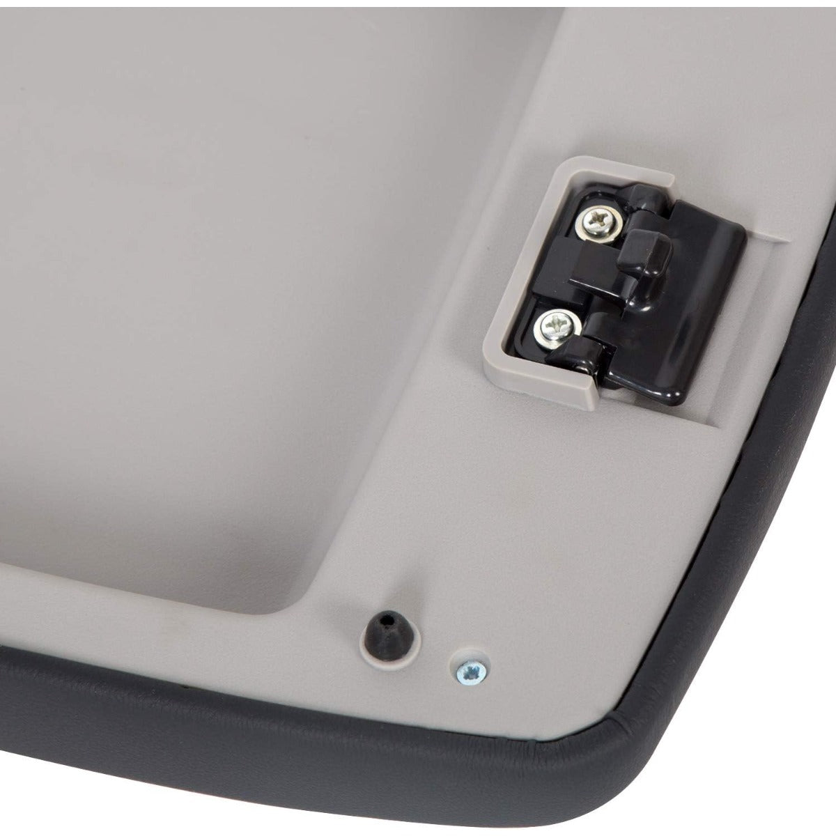 HECASA Center Console Door Lid Armrest Cover with Bracket Compatible with 2008-2013 Toyota Highlander Replace for 58905-0E040-B0 Black
