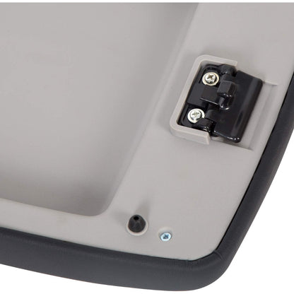 HECASA Center Console Door Lid Armrest Cover with Bracket Compatible with 2008-2013 Toyota Highlander Replace for 58905-0E040-B0 Black
