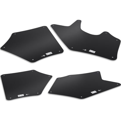 Front Splash Guards Fender Liner Shields w/Clips for 2007-2022 Toyota Tundra Sequoia Replace for Apron Seal Mud Flaps Mudflaps Mudguards 4Pcs