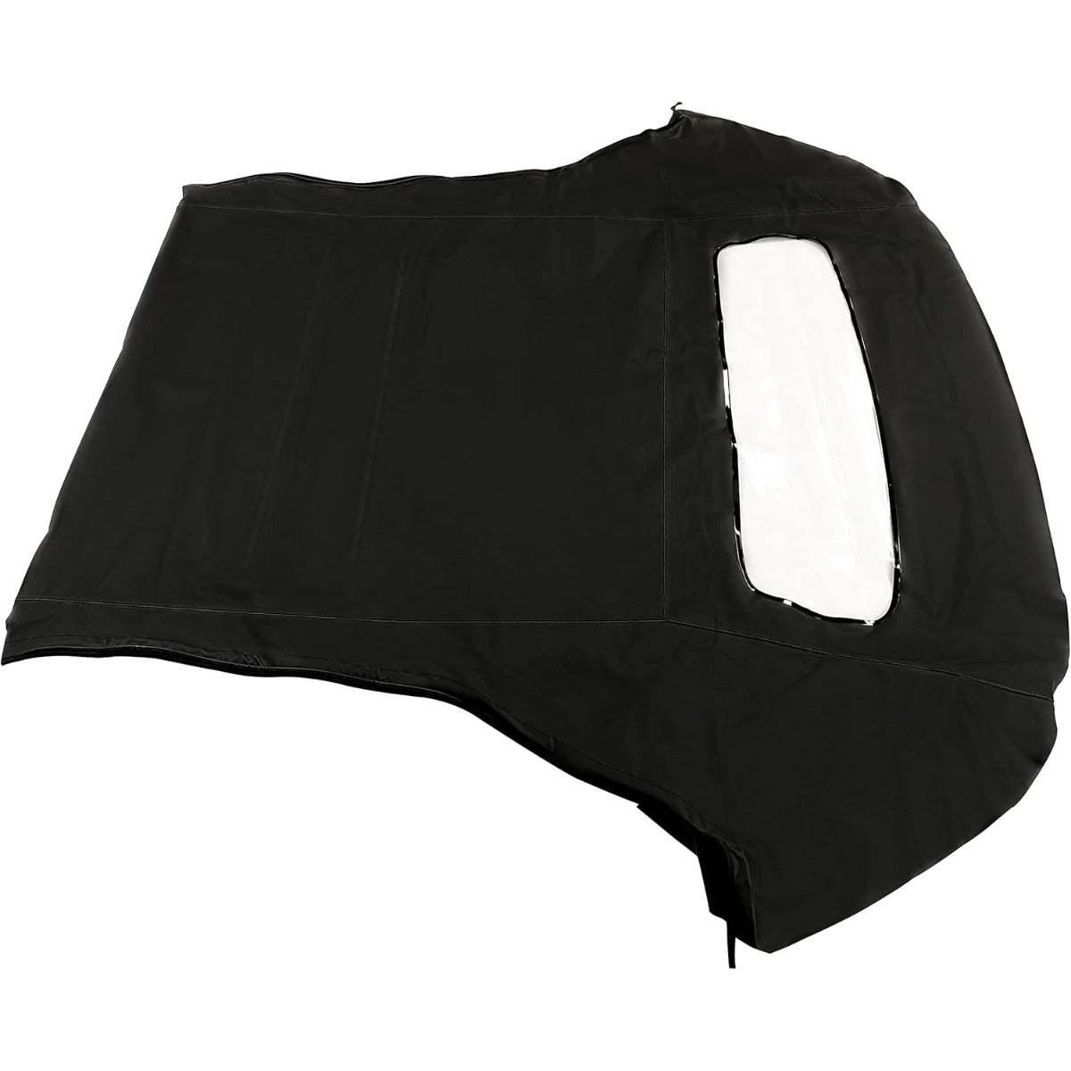 Convertible Soft Top Replacement  for 2005-2014 Ford Mustang, Soft Roof with Clear Plastic Window, Premium Grade Black Sailcloth Vinyl