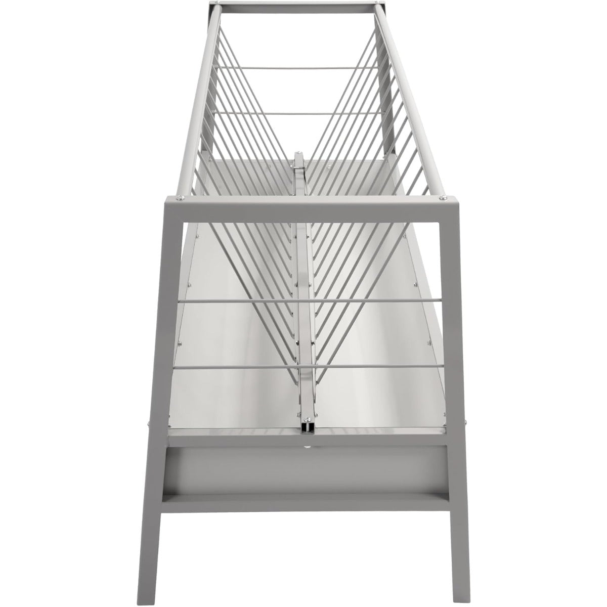Pasture Hay Feeder 2 in 1 55 Gallon 59 in Livestock Feed Trough