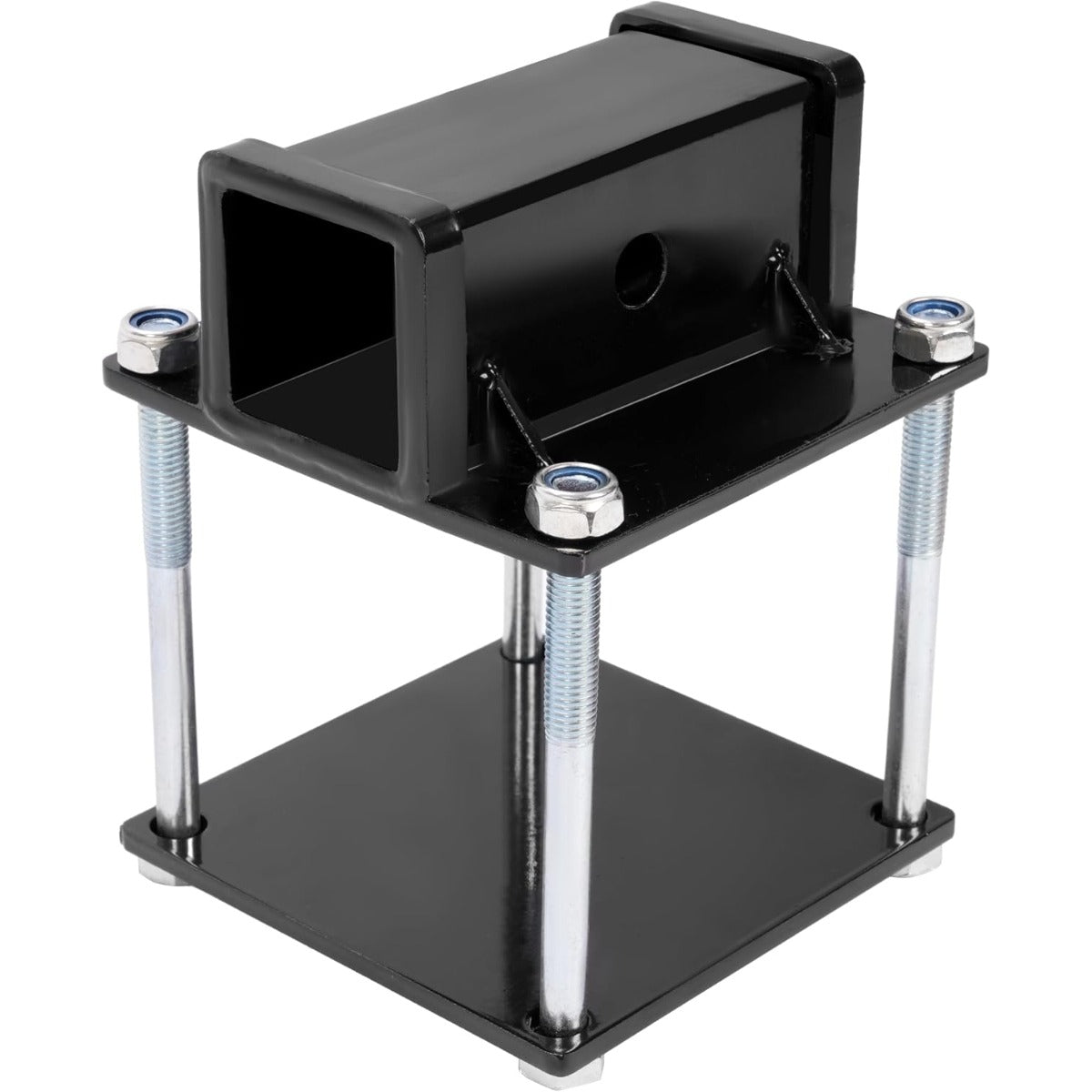 ECOTRIC RV 2" Bumper Hitch Reciver Fits for 4" x 4.5" Square RV Rear Bumpers, 200LBS Capacity Camper Bike Cargo Carrier Hitch Receiver Adapter
