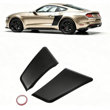 Rear Air Fender Vent Compatible with 2015-2023 Ford Mustang All Model Plastic (PP+TD20) Primer Matte Black Left & Right