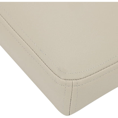 KUAFU Center Console Lid Compatible with 2007-2014 Chevy Chevrolet Silverado Avalanche Suburban Tahoe GMC Sierra Yukon Replace for 20864151 924-810 Seat Armrest Cover with Latch Plastic Leather Gray