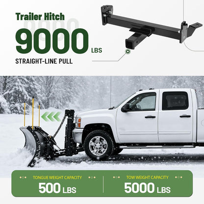 ALMULOO Mount Trailer Hitch 2-Inch Receiver Compatible with 07-10 Chevrolet