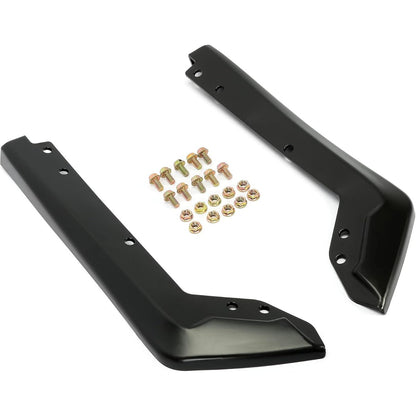 ECOTRIC Front & Rear Bumper Valance Lip Spoiler Compatible with 2015-2021 Subaru WRX & STI Lower Splitter Finisher Under Chin Spoiler Unpainted Black Two Packages