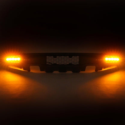 Front Bumper W/LED Fog Lights Compatible with 2009 2010 2011 2012 2013 2014 Ford F150 Crew/Extended Cab Pickup 4-Door/Standard Cab Pickup 2-Door Except Raptor Model, Raptor Style Bumper 3 Pcs