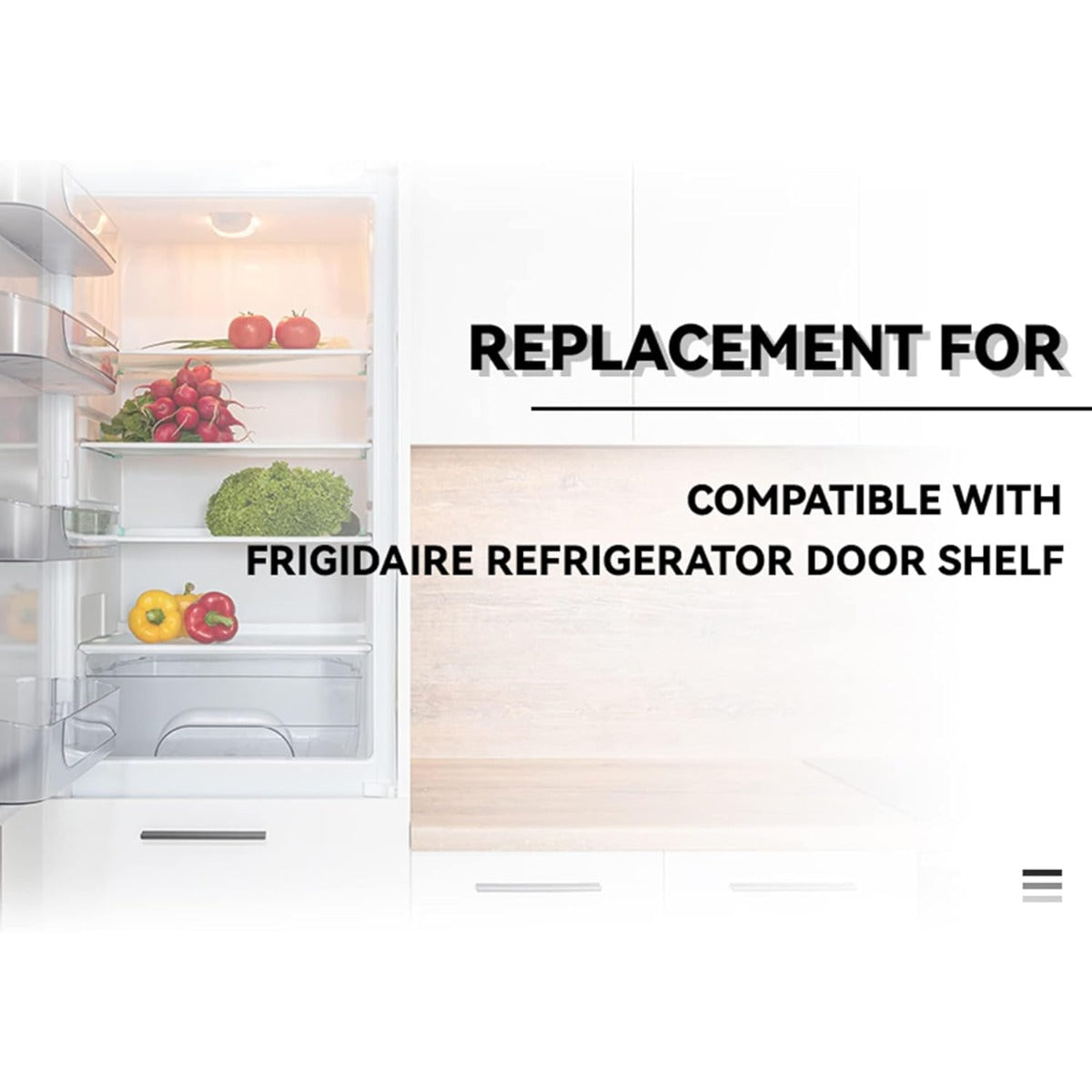 2 x 240534901 & 1 x 240534701(Middle) Refrigerator Door Shelf Rack Bar Compatible with Frigidaire Kenmore Refrigerator Door Shelf Retainer Bar Replace for AP3214631 PS734936 948952 AP3214630